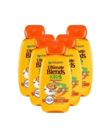 Garnier Ultimate Blends Kids 2in1 Shampoo Apricot & Cotton Flower 250ml
