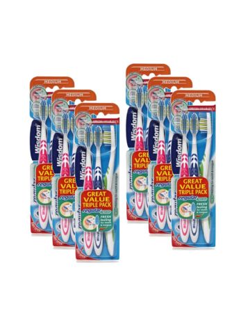Wisdom Regular Fresh Toothbrush Medium (triple Pack)