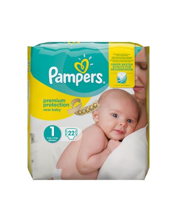 PAMPERS BABY SIZE 1 NEWBORN 22'S