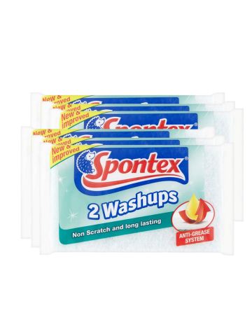Spontex Non Scratch Washups 2s