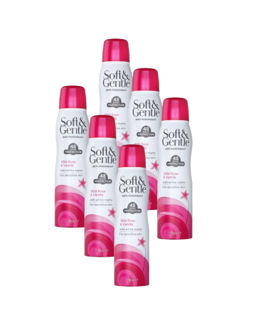 Soft & Gentle Antiperspirant Deodorant Wild Rose & Vanilla 150ml