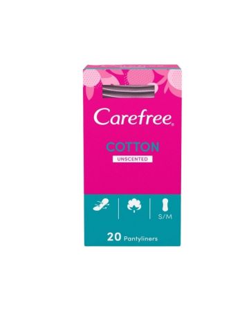 Carefree Normal Pantyliners with Cotton Extract 20s