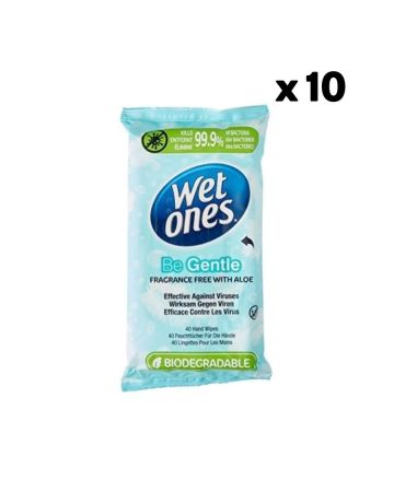 Wet Ones Be Gentle Biodegradable 40's 