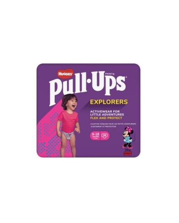 Huggies Pull Ups Pants Girl Explorers 9-18 Months 28s