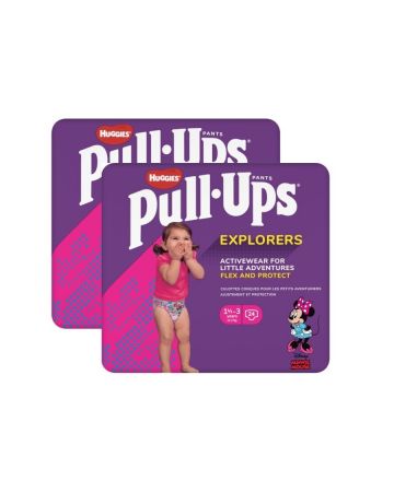 Huggies Pull Ups Pants Girl Explorers 1.5-3 Years 24s
