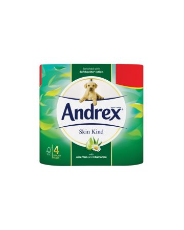 Andrex Skin Kind Aloe Vera Toilet Rolls 4s (PM £2.50)