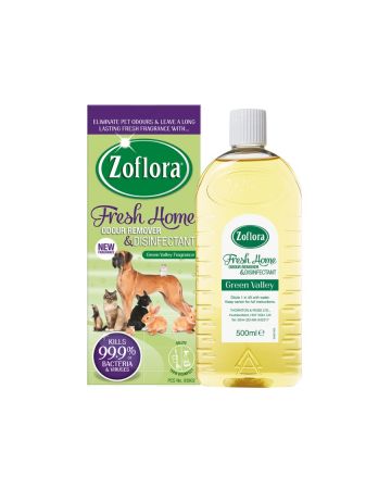 Zoflora Fresh Home Pet Odour Remover & Disinfectant Green Valley 500ml 