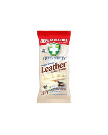 Green Shield Leather Surface Wipes 70s