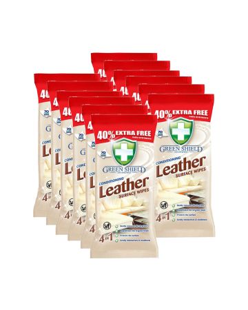 Green Shield Leather Surface Wipes 70s