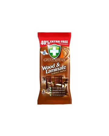 Green Shield Wood & Laminate Surface Wipes 70s