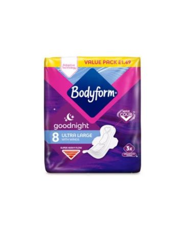 Bodyform Ultra Goodnight 8's (PM £1.49)