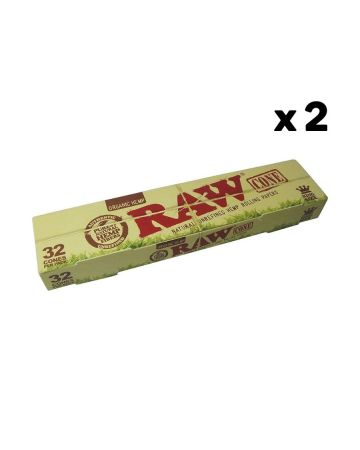 Raw Organic Unrefined Pre-rolled Cone (king Size) 32pck