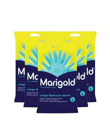 Marigold Longer Bathroom Gloves Large