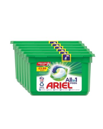 Ariel Original All-in-1 Pods 12s (pm £3.99)