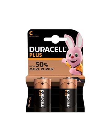 Duracell Plus C Batteries MN1400 (2 Pack)