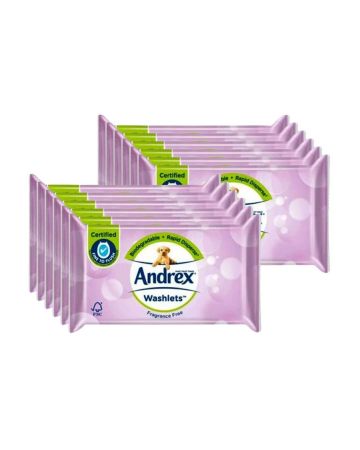 Andrex Fragrance Free Washlets 36's