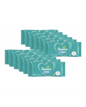 Pampers Fresh Clean Baby Scented Wipes 52s