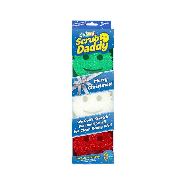 Scrub Daddy Christmas Sponges 3 Pack